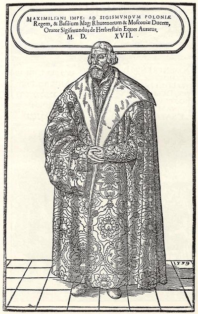 Portrait du baron Sigmund von Herberstein, ambassadeur en Pologne et en Russie, 1559 - Donat Hübschmann