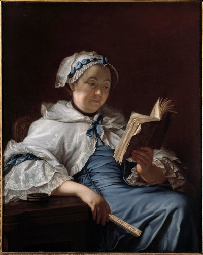 Portrait de Madame Nonotte. Peinture de Donat Nonotte (1708-1785) 1758. Besançon, Musée des Beaux-Arts - Donat Nonotte