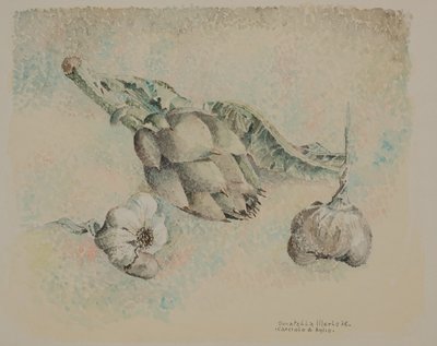 Artichauts et ail - Donatella Merlo