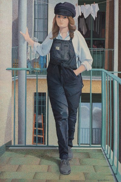 Monica sur le balcon - Donatella Merlo