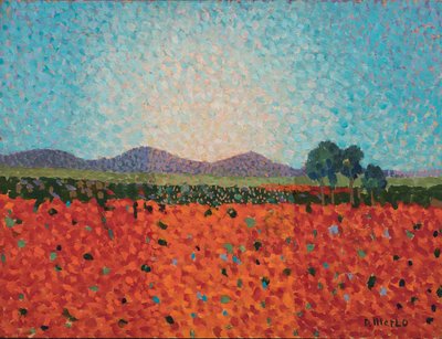 Champ de coquelicots, c.1983 ou 1988 - Donatella Merlo