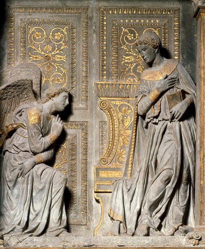 Annonciation Haut-relief de Donato de Bardi dit Donatello (ca. 1386-1466) 1435 Chiesa di Santa Croce. Florence - Donatello