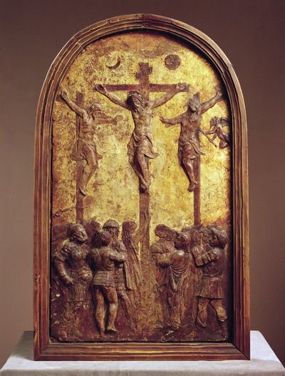 Crucifixion, troisième quart du 15ème siècle ou 19ème siècle papier mâché - Donatello