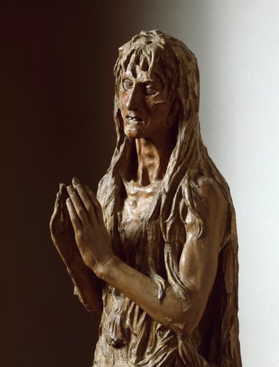 Marie Madeleine. Sculpture en bois polychrome - Donatello