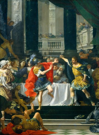 Alexandre le Grand menacé par son père, probablement 1700-1705 - Donato Creti
