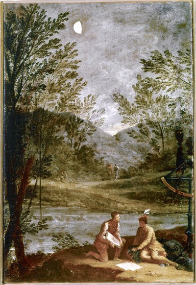 Observation astronomique. 1711. (huile sur toile) - Donato Creti
