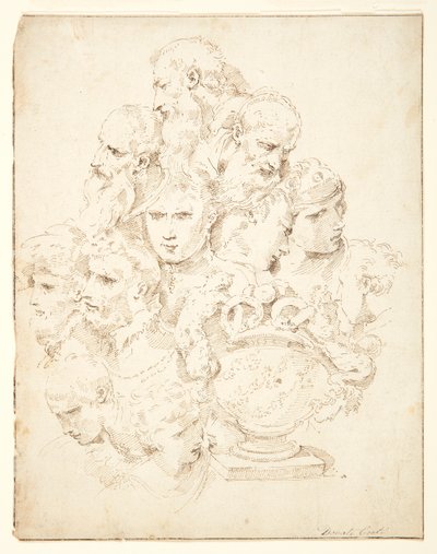Fantaisie composée de têtes et d