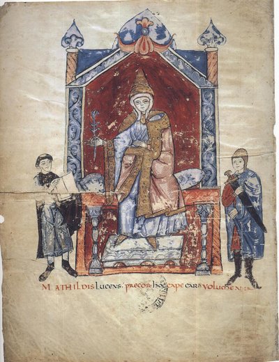 Mathilde de Toscane De : Vita Mathildis de Donizone de Canossa, entre 1111 et 1115 - Donizone di Canossa