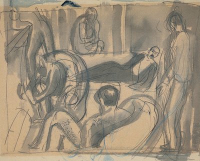 Maynard Keynes, Lytton Strachey et autres, vers 1916 - Dora Carrington