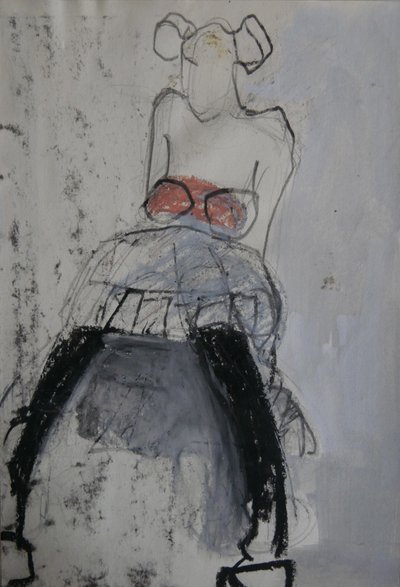 Danseuse assise (abstraite) - Doris Schmitz