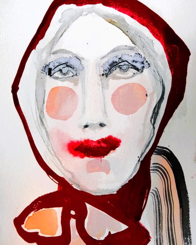 Portrait audacieux de Red Hood - Doris Schmitz