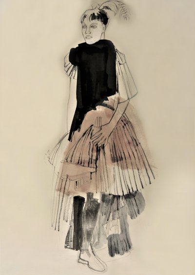 Illustration de mode haute couture - Doris Schmitz