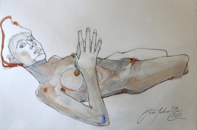 Egon Schiele pose - Doris Schmitz