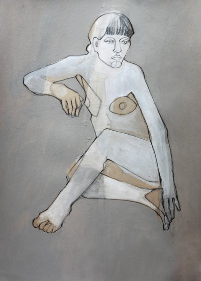 Nu abstrait et pensif - Doris Schmitz