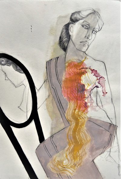 Une femme animée d