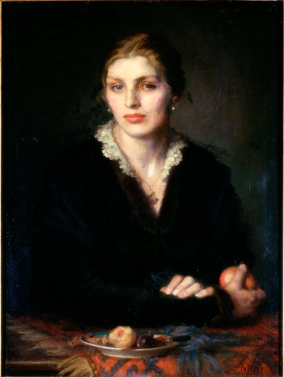 Dame avec des fruits, Gladys Holman Hunt, 1917 - Dorothea Landau