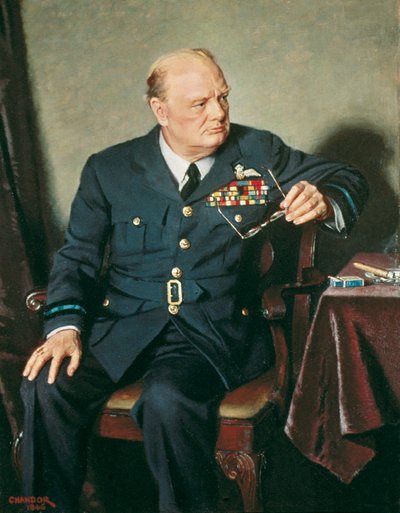 Portrait du Premier ministre britannique Winston Churchill - Douglas Chandor