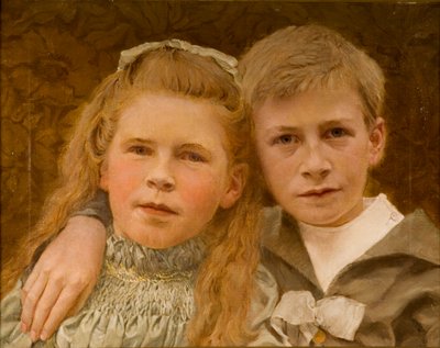 Philip et V.M. Haswell, âgés de 8 et 6 ans - Dr. John Haswell