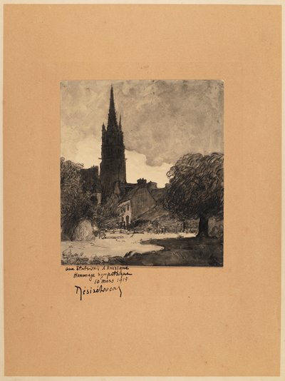 Scène de village - Désiré Lucas