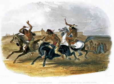 Course de Chevaux des Indiens Sioux près de Fort Pierre - Du Casse and Doherty