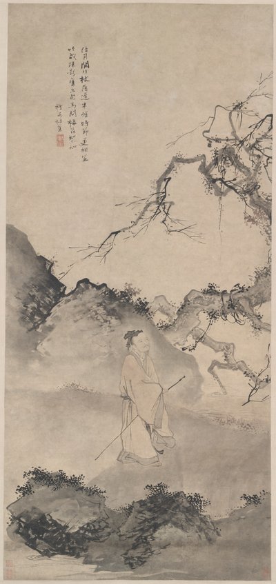 Le poète Lin Bu errant au clair de lune - Du Jin