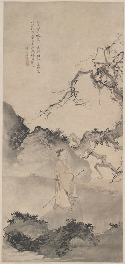 Le poète Lin Bu errant au clair de lune - Du Jin