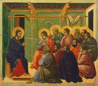 Le Christ est séparé des apôtres (détail) - Duccio di Buoninsegna