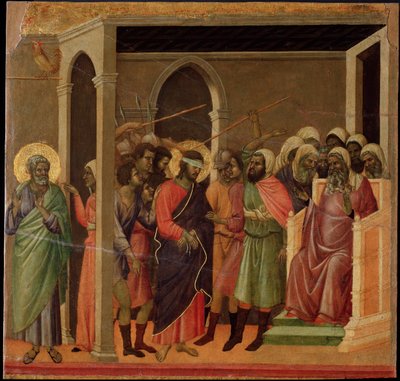 Jésus méprisé (Maestà) - Duccio di Buoninsegna