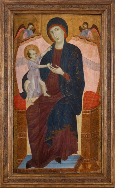 Madone et Enfant en trône avec des anges, vers 1280 - Duccio di Buoninsegna