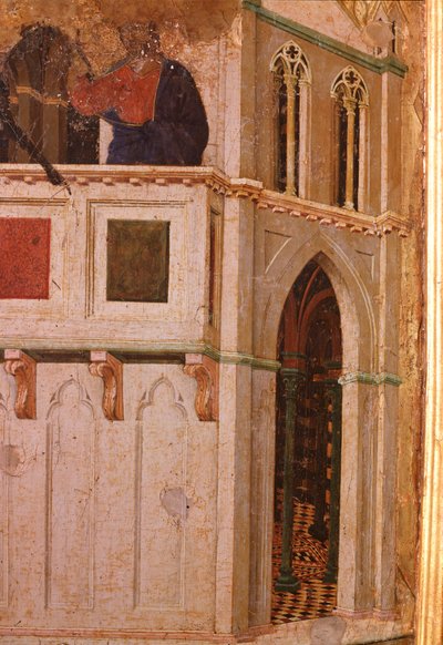La Tentation au Temple (détail) - Duccio di Buoninsegna