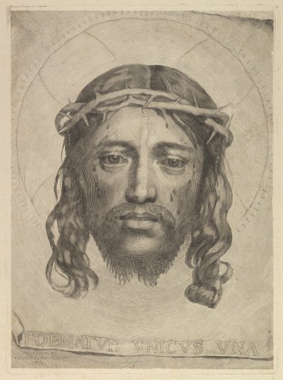 Visage du Christ sur le voile de Sainte Véronique, 1735 - Dudesert