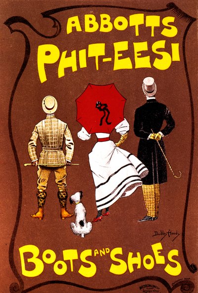 Bottes et chaussures Abbotts Phit-Eesi, vers 1887-1922 - Dudley Hardy
