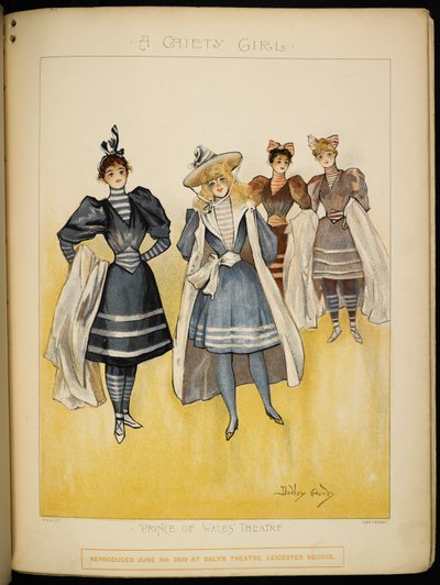 Quatre dames en maillots de bain sur la plage de la Riviera - Dudley Hardy