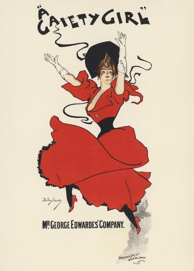 Affiche pour « A Gaiety Girl » - Dudley Hardy