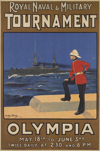 Affiche pour le tournoi naval et militaire royal, 1910 - Dudley Hardy