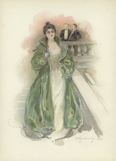 Dame de la société au Savoy Hotel, Londres - Dudley Hardy