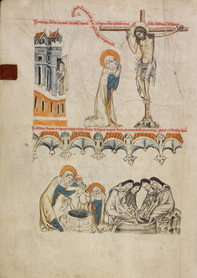 Le Christ bénissant Sainte Hedwige; Sainte Hedwige lavant le visage de son petit-fils - Duke Ludwig I of Liegnitz