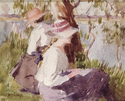 Étude de deux filles - Duncan McGregor Whyte