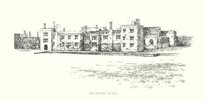 Penshurst Place (lithographie) - Duncan Moul