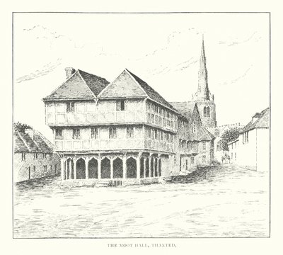La Salle de Réunion, Thaxted (lithographie) - Duncan Moul