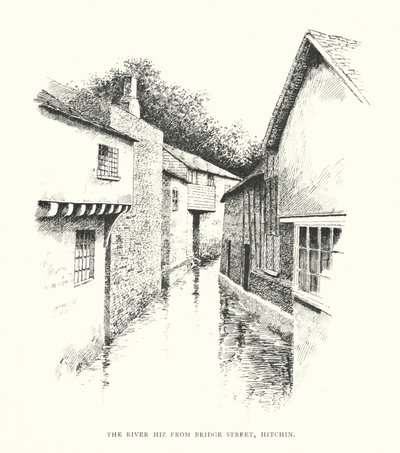 La rivière Hiz depuis Bridge Street, Hitchin - Duncan Moul