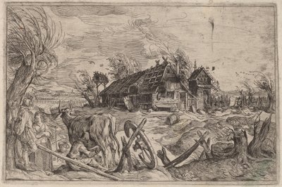 Paysage avec une ferme - Dutch 17th Century, formerly Jacques de Gheyn II