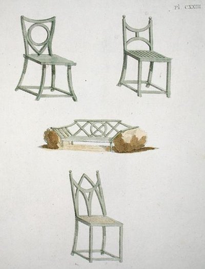 Une collection de sièges, de 