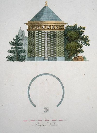 Un pavillon de jardin, de 