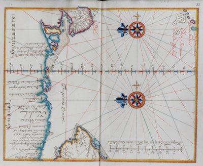 Arabie : Carte de la mer d