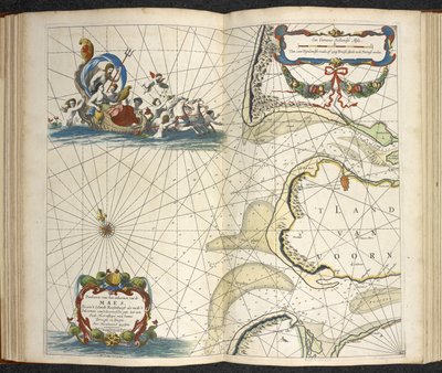 De groote nieuwe vermeerderde zee-atlas ofte water-werelt..., par Claas Jansz Vooght - Dutch School