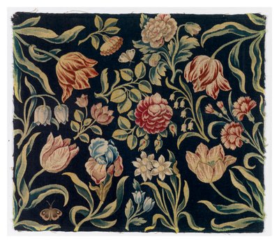 Paravent avec panneaux de tapisserie florale - Dutch School