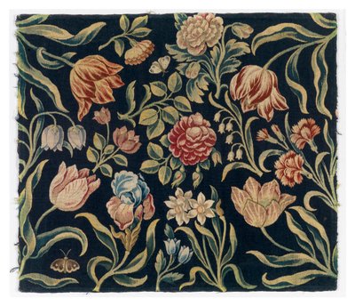 Paravent avec panneaux de tapisserie florale, fabriqué probablement en Hollande - Dutch School