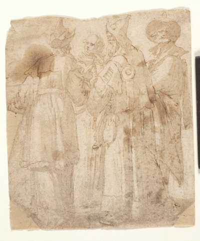Quatre voyageurs - Dutch School