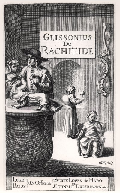 Francis Glisson (1597-1677) publié à Leyde, 1671 - Dutch School